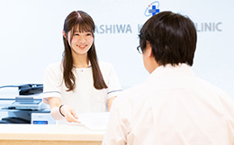 健診受付